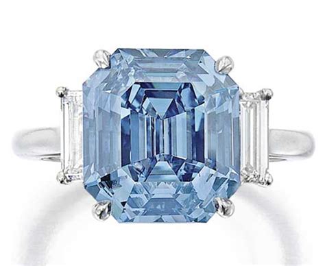 Carat Fancy Vivid Blue Diamond Fetches Million At Sotheby S