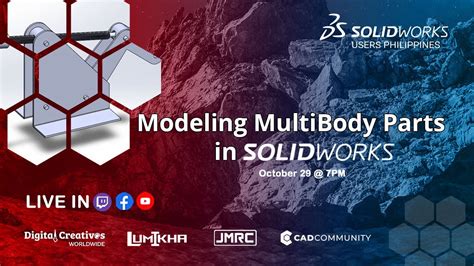 Modeling Multibody Part In Solidworks Youtube