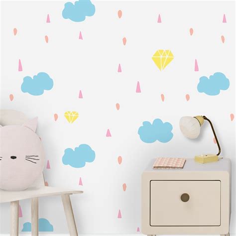 Papel Pintado Arco Iris Decoración Cuarto de Niños Moonwallstickers