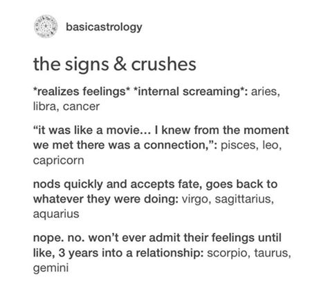 Zodiac Signs When Having A Crush