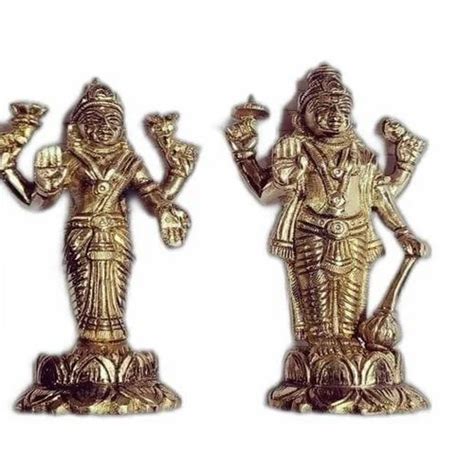 Brass Vishnu Laxmi Statue Set Temple At Rs 900kilogram In Aligarh