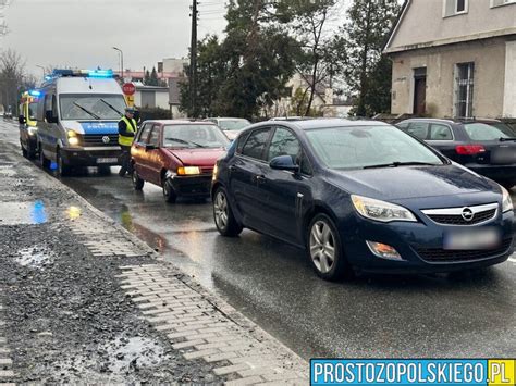 Zderzenie dwóch samochodów na ul Domańskiego w Opolu