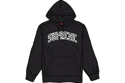 Supreme Hearts Arc Hooded Sweatshirt Black Mens Ss21 Us