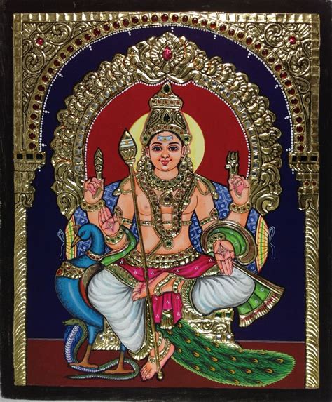 Murugan Traditional Tanjore Painting Artofit