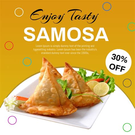 Samosa Template Postermywall