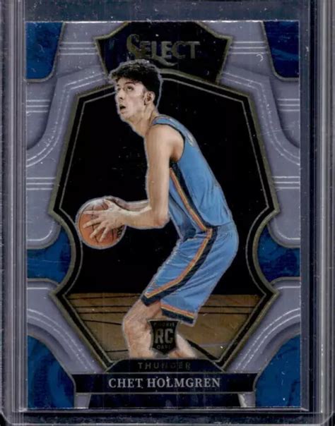 CARTE RECRUE 2022 23 Select Chet Holmgren Premier Level RC 196 Thunder