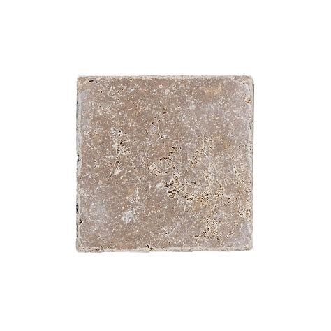 Carreaux Pierre Naturelle Travertin Patara Noce 10x10cm