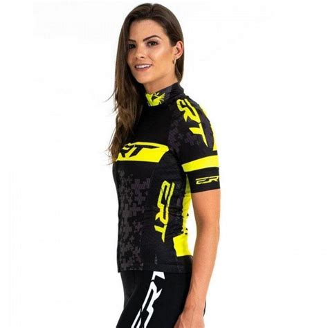 Conjunto Camisa E Bretelle ERT De Ciclismo Elite Team Feminino Centauro