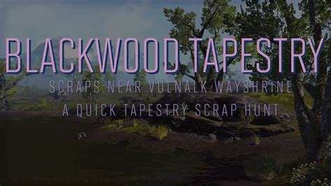 Here S Where To Find The Blackwood Tapestry Leads In Elder Scrolls