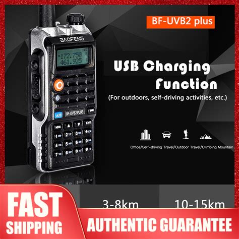 Baofeng Bf Uvb Plus Fm Transceiver Dual Band Lcd Display Handheld