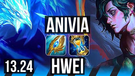 Anivia Vs Hwei Mid 1317 67 Winrate Rank 8 Anivia Legendary