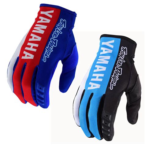 Luvas De Motociclismo YAMAHA Moto MTB Motocross Azul Vermelho MX ATV