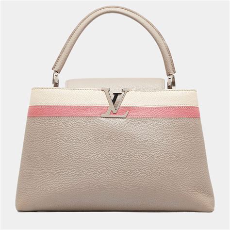 Louis Vuitton Beige Brown Capucines MM Louis Vuitton The Luxury Closet