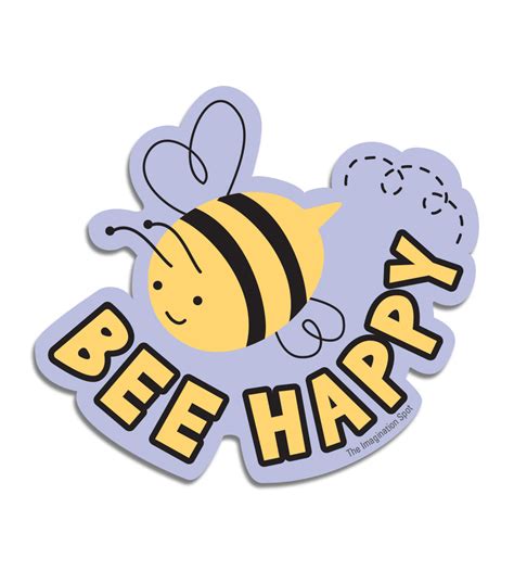 Vinyl Stickers - Bee Happy - The Imagination Spot