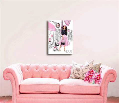 Fashion Wall Art Fashion Canvas Wall Art Fashion Print Girl Etsy