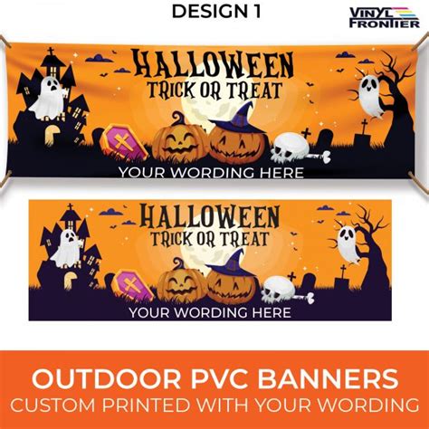 Halloween Advertising Banner Vinyl Frontier