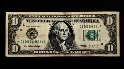 Dollar Bill Single Is In Front Of A Black Background Backgrounds Psd