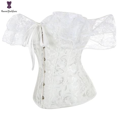 Corset Princesse Overbust En Dentelle Florale Pour Femme Haut Bustier