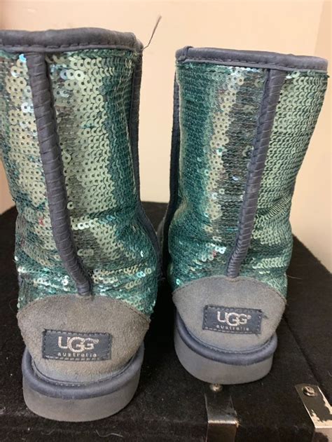 Authentic Sequin Turquoise Uggs Size 8 Uggs Ugg Boots Australia Turquoise Uggs