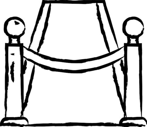 Premium Vector Red Carpet Hand Drawn Vector Illustration