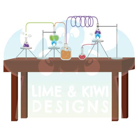 Mad Scientist Lab Clipart Instant Download Vector Art | Etsy