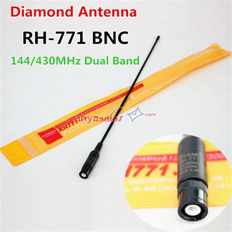 Diamond RH 771 BNC Dual Band Antenna For ICOM IC V80 Vertex HX320 Two