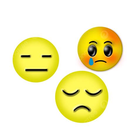 Pack Of Three Special Emojis That Shows Different Expressions Unique