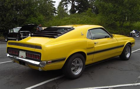 Bright Yellow 1969 Ford Mustang Shelby Gt 350 Fastback