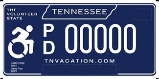 License Plate For Tennesseans With Disabilities To Have New Design In 2023