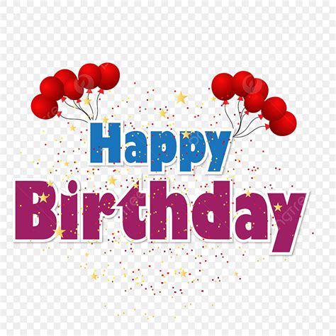 Happy Birthday Font Vector Hd PNG Images, Decorative Happy Birthday ...