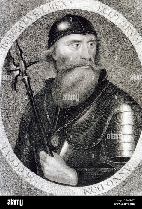 Robert The Bruce 1274 1329 King Of Scots In An 18th Century Stock