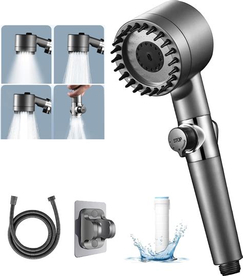 Agreon Shower Filter Shower Head High Pressure Bathroom Accessories Set Massage High Pressure