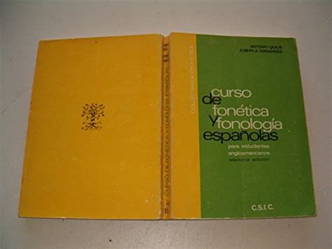 Curso De Fonetica Y Fonologia Españolas 9788400018016 Antonio Quilis Books