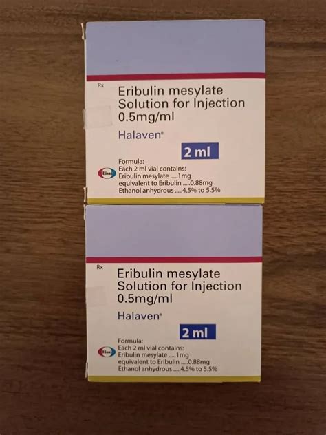 Eribulin Mesylate Halaven Injection Ml At Rs Vial Halaven In