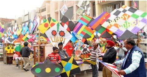 Punjab Vibrant Lohri Celebrations Take Place Amidst Kite Flying And