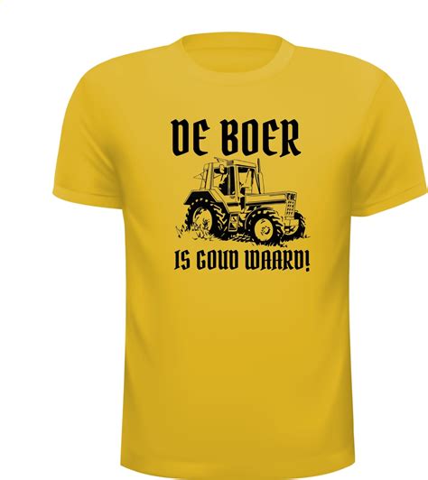 Boeren T Shirt De Boer Is Goud Waard Goedkoop