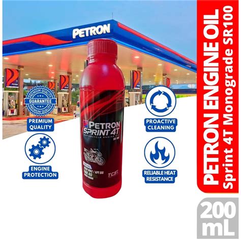 Petron Sprint T Sr Mono Grade Motorcycle Engine Oil Sae Liter