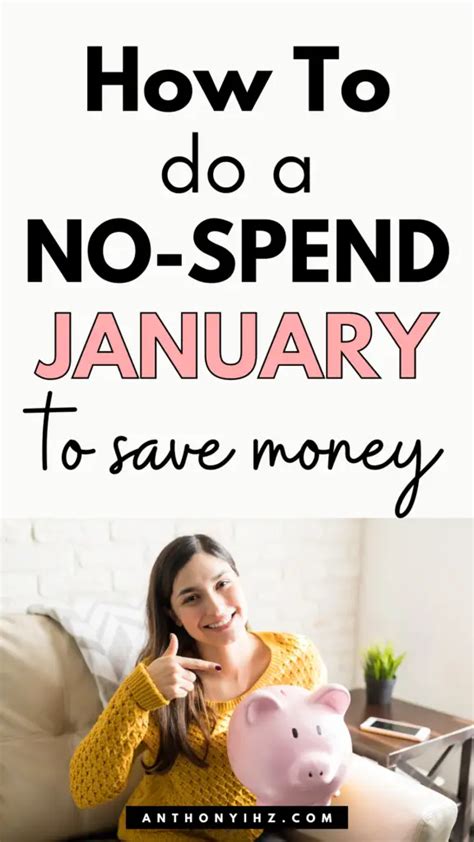 How To Do A No Spend January Challenge Anthony Ihz