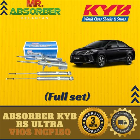 Toyota Vios Ncp150 151 Kyb Rs Ultra Absorber Shopee Malaysia