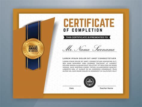 Mod Le De Certificat Professionnel Polyvalent Moderne Art