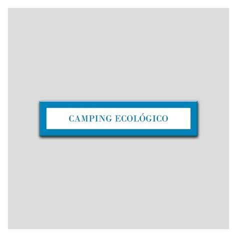 Placa Distintivo Campamentos De Turismo Especialidad Camping