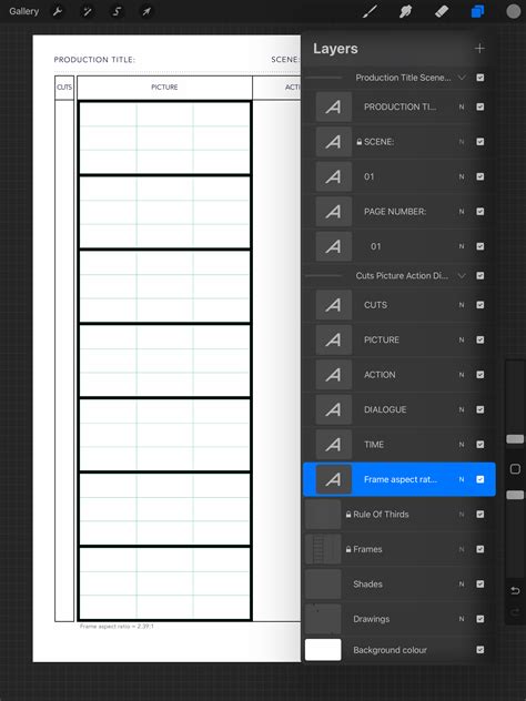 Free Procreate Anime Storyboard Template 2391 Templates Supply