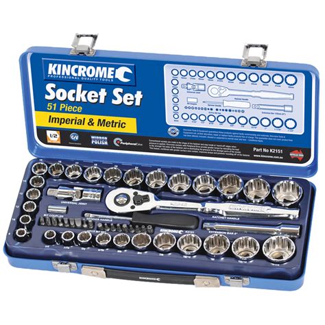 Kincrome Piece Drive Imperial Metric Socket Set