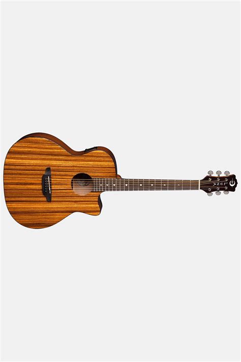 GUITARRA ACÚSTICA LUNA GYPSY EXOTIC ZEBRAWOOD A E GLOSS NATURAL