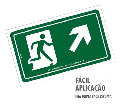 Placas S Sinaliza O Sa Da Emerg Ncia Direita Rampa Cima Venda Em