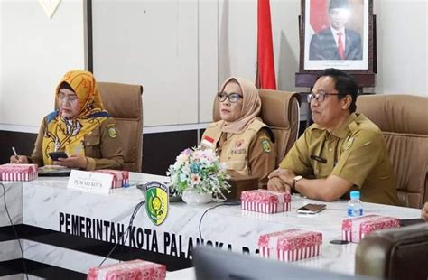 Virtual Pj Walikota Palangka Raya Ikuti Rakor Pengendalian Inflasi