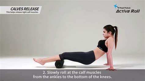 How To Calves Release Massage Foamroller Tratac Active Roll Youtube