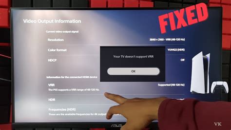 How To Enable Vrr Fps In Ps Fixed Your Tv Doesn T Support Vrr