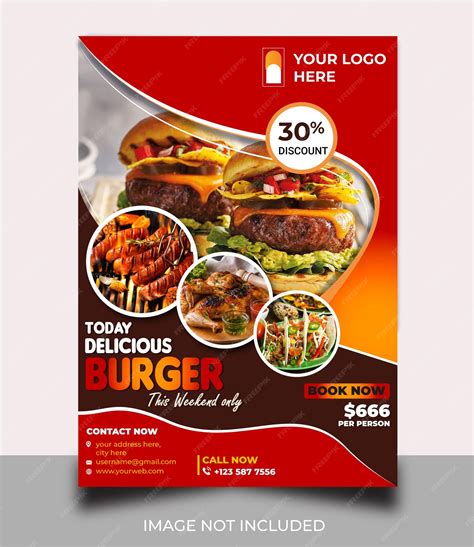 Premium Vector Food Flyer Template