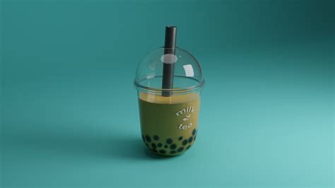 Milktea 3d Model Finished Projects Blender Artists Community